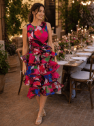SASHA dress Plum Blossom - Lesley Evers - Dress - garden oasis pink - Shop