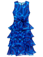 SASHA dress Ribbon Blue - Lesley Evers - Dress - Shop - Shop/All Products