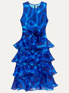 SASHA dress Ribbon Blue - Lesley Evers-Dress-gown-Shop