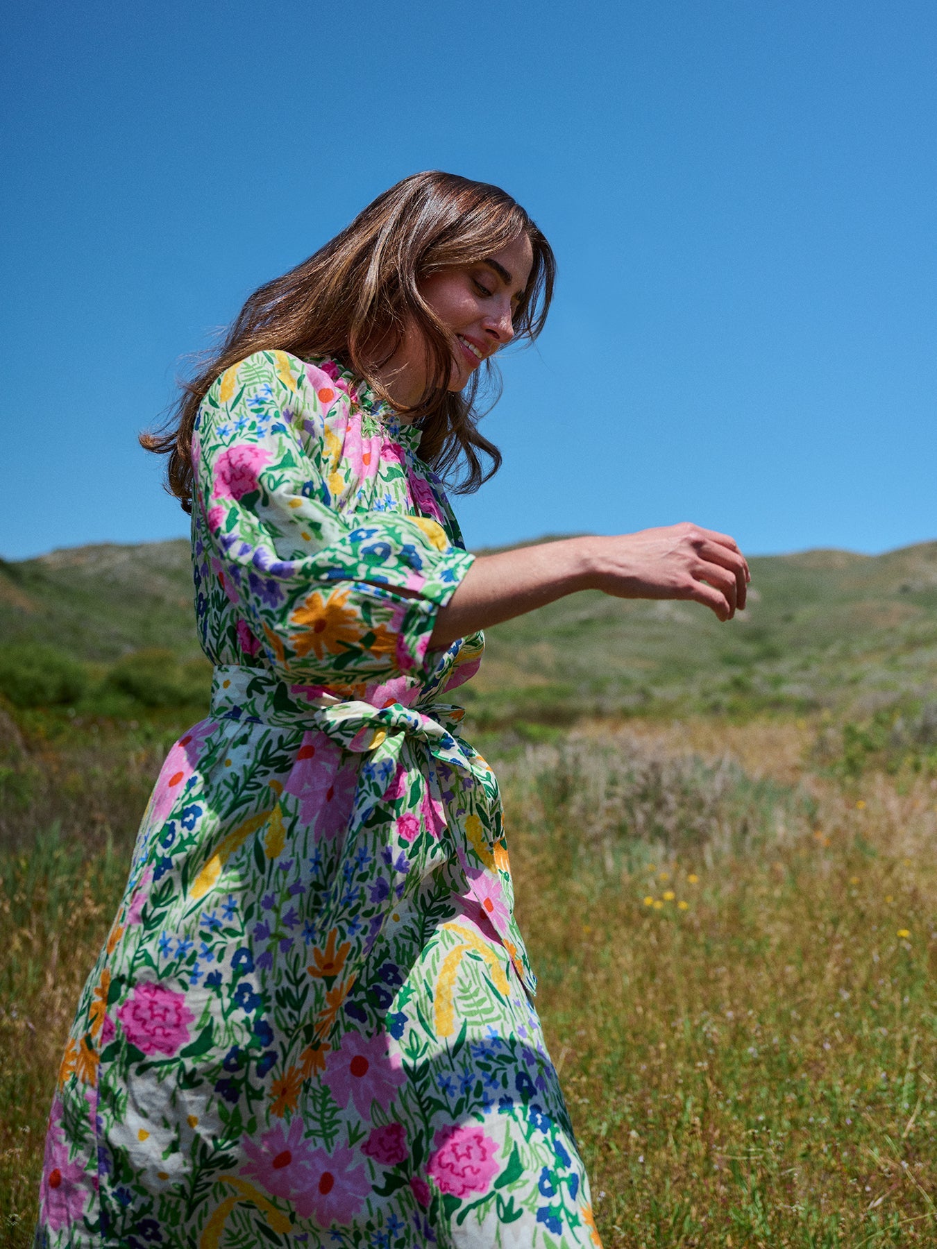 SAVANNAH dress Flower Field - Lesley Evers - dress - 