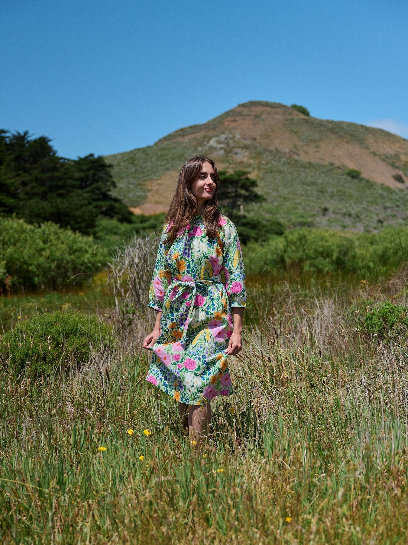 SAVANNAH dress Flower Field – Lesley Evers