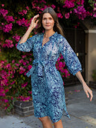 SAVANNAH dress Midsummer Navy - Lesley Evers-dress - 