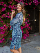SAVANNAH dress Midsummer Navy - Lesley Evers-dress - 