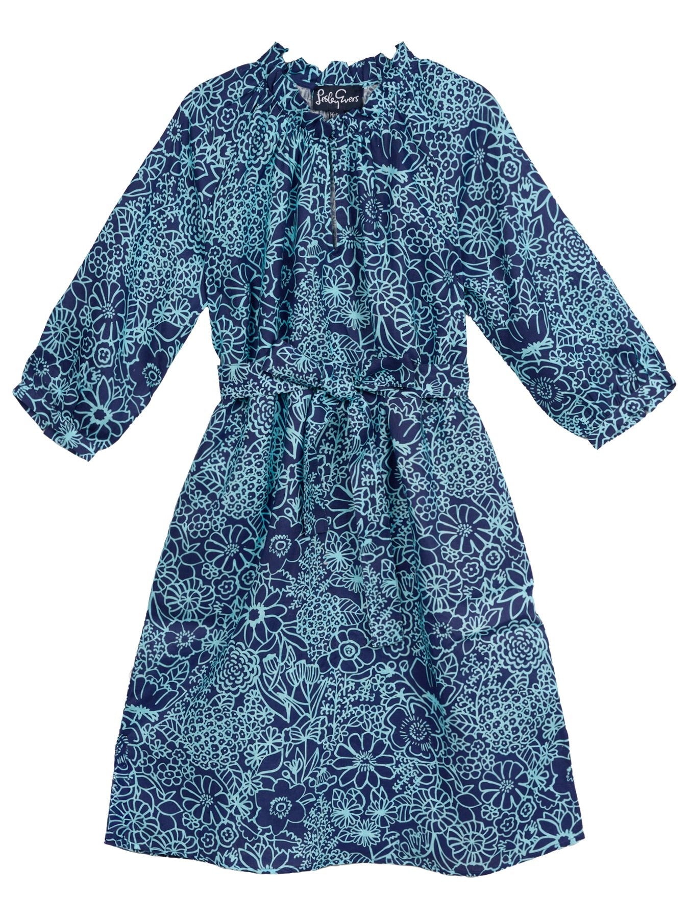 SAVANNAH dress Midsummer Navy - Lesley Evers - dress - 