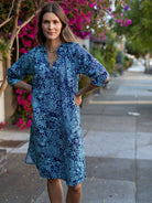 SAVANNAH dress Midsummer Navy - Lesley Evers-dress - 
