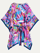 SERENA silk caftan Shakalaka Lilac - Lesley Evers-chic silk-lavendar-lavender