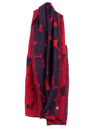 SHANNON scarf Jumbo Blooms Red and Navy - Lesley Evers - Accessories - gifts under $75 - Jumbo blooms