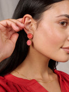 Short Spritz Earrings Azalea - Lesley Evers - Accessories - accessory - pebble