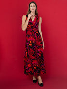 SIENNA dress Kalamazoo Red - Lesley Evers-Dress-Flower Power-Shop