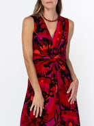 SIENNA dress Kalamazoo Red - Lesley Evers-Dress-Flower Power-Shop