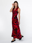 SIENNA dress Kalamazoo Red - Lesley Evers-Dress-Flower Power-Shop