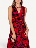 SIENNA dress Kalamazoo Red - Lesley Evers-Dress-Flower Power-Shop