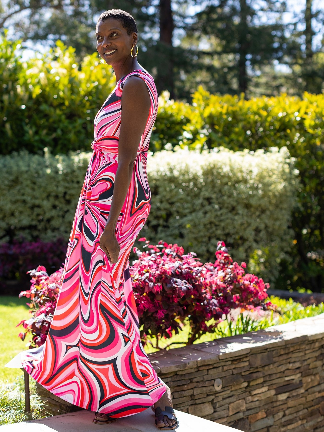 SIENNA dress Pinwheel Pink – Lesley Evers