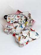 SILK SLEEP SET Birds - Lesley Evers - 23blueset - Accessories - accessory