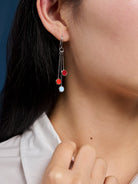 Silver Droplet Earrings Ember - Lesley Evers - Accessories - accessory - new