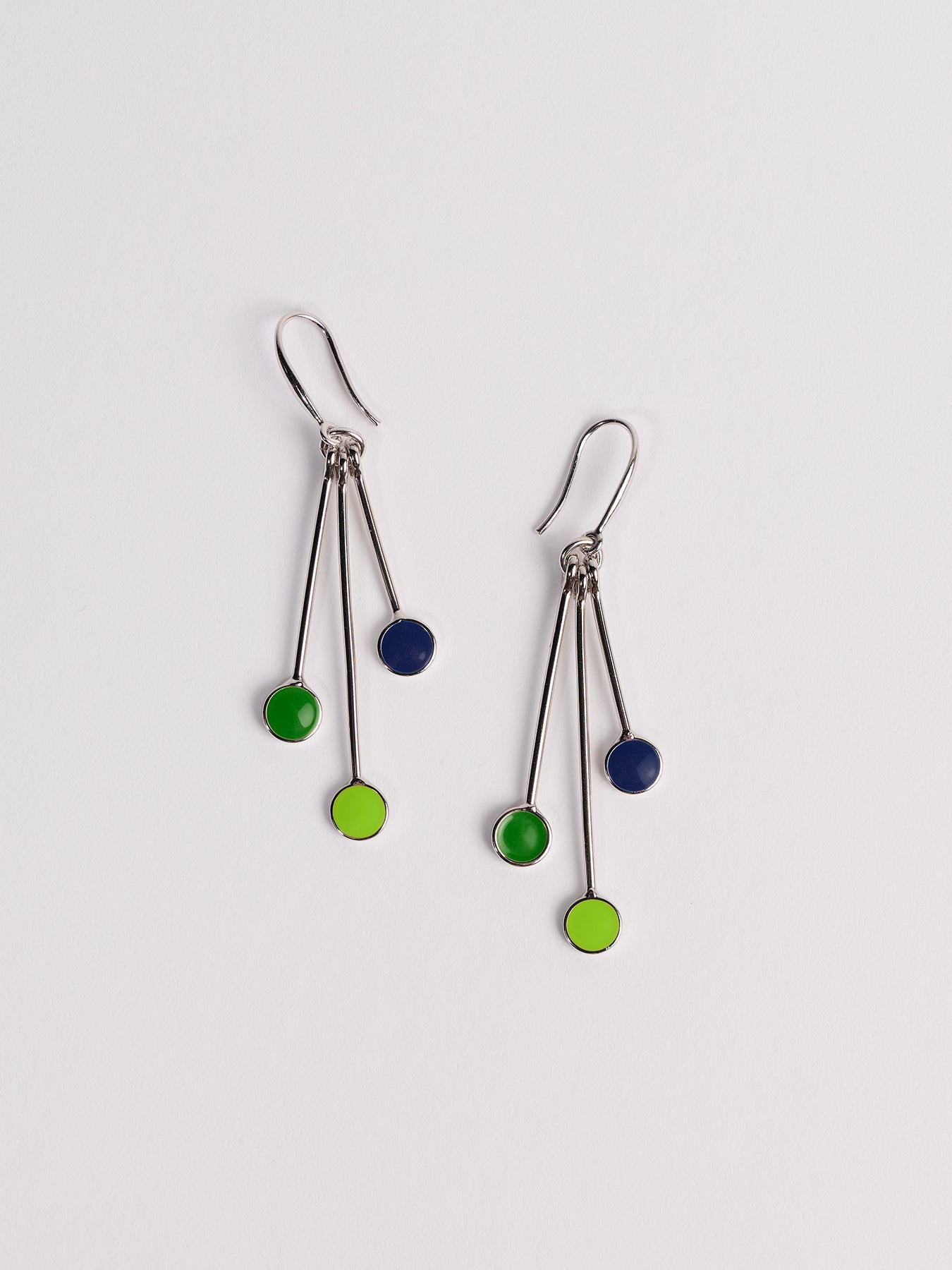 Silver Droplet Earrings Lagoon - Lesley Evers - Accessories - accessory - new