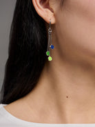 Silver Droplet Earrings Lagoon - Lesley Evers - Accessories - accessory - new