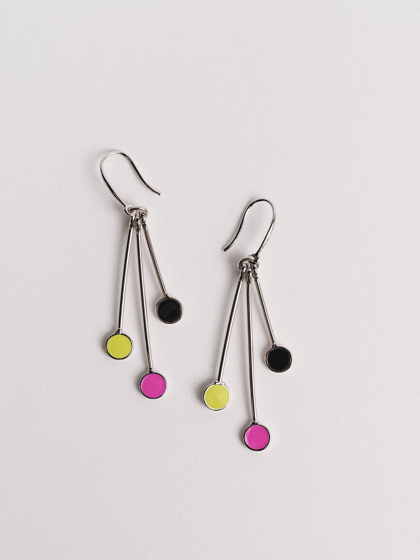 Silver Droplet Earrings Passionflower - Lesley Evers - Accessories - accessory - new