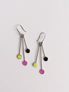 Silver Droplet Earrings Passionflower - Lesley Evers - Accessories - accessory - new