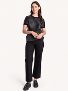 SKYLAR knit top Black and White - Lesley Evers-knit-knitwear-new