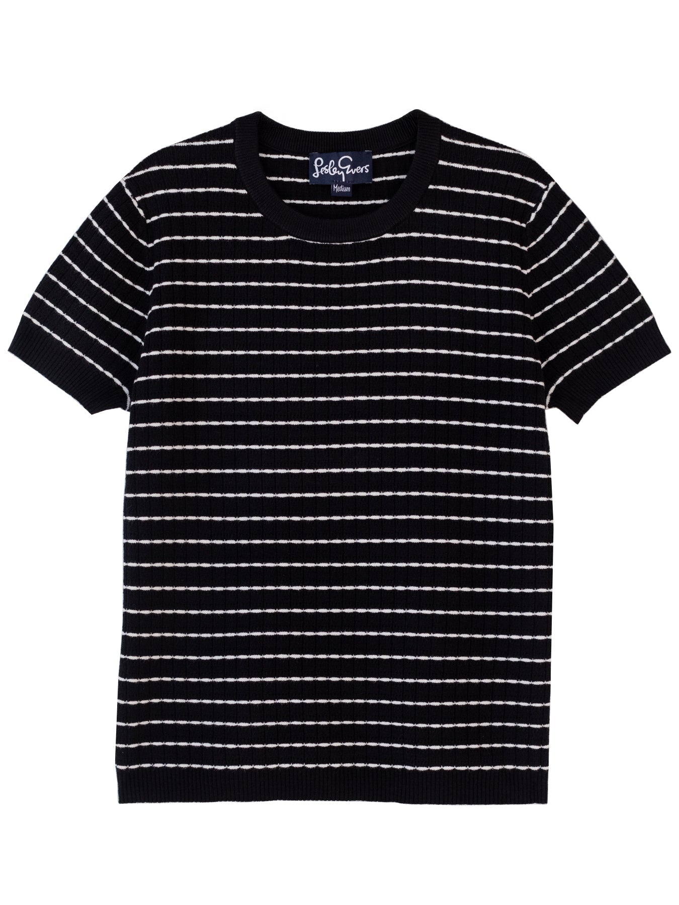 SKYLAR knit top Black and White - Lesley Evers - knit - knitwear - Shop