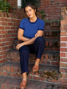 SKYLAR knit top Blue - Lesley Evers - knit - knitwear - Shop