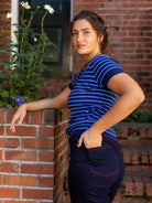 SKYLAR knit top Blue - Lesley Evers - knit - knitwear - Shop