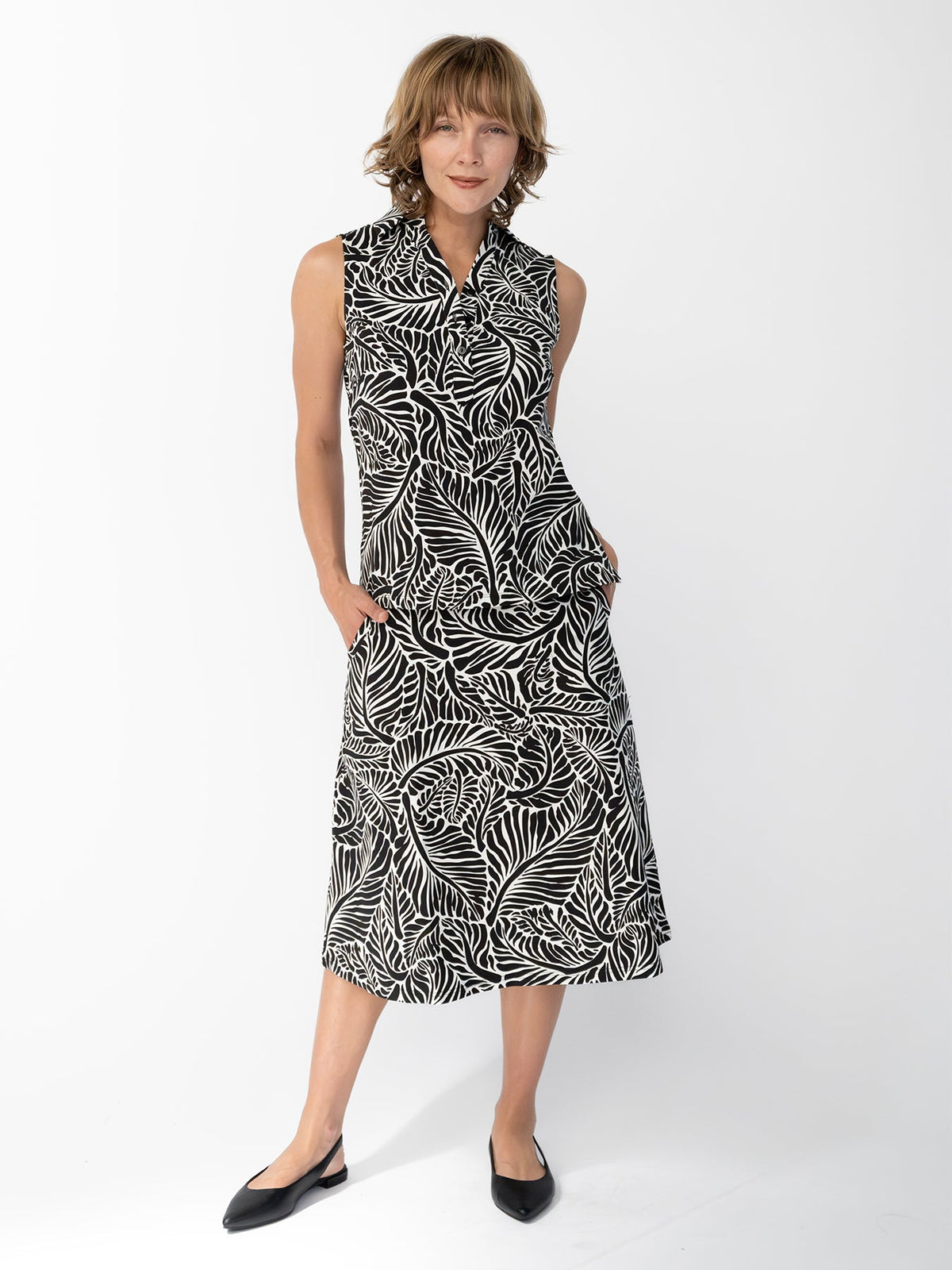 SLOAN skirt Frond Black - Lesley Evers-Best Seller-Bottoms-Shop