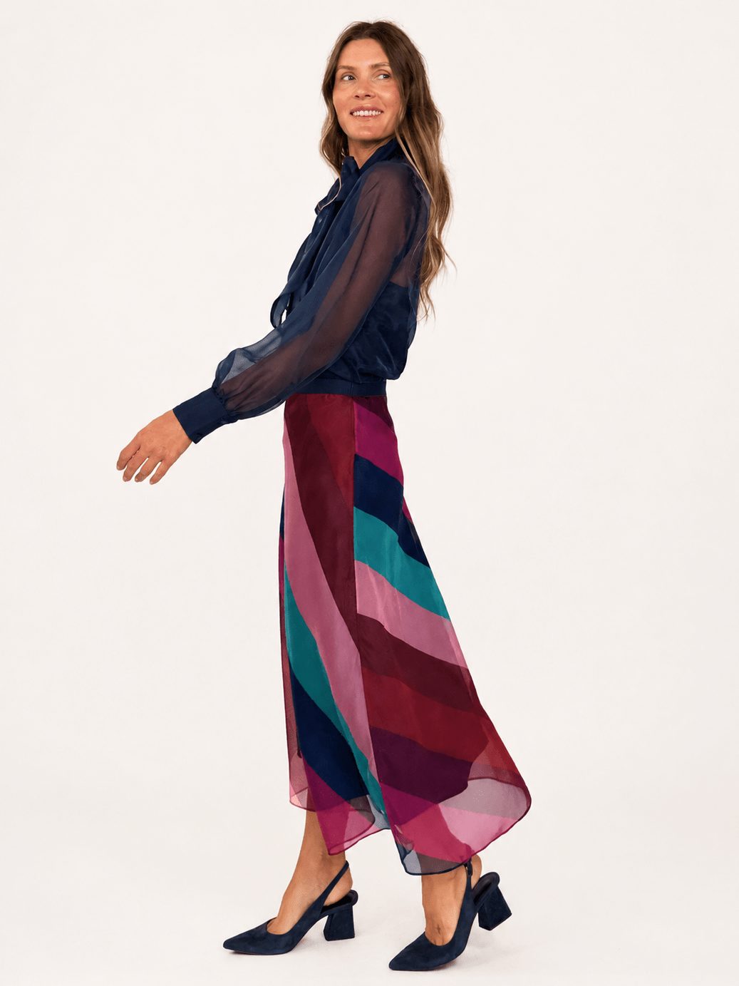 SOPHIE skirt Jewel Stripe - Lesley Evers-Bottoms-Shop-Shop/All Products