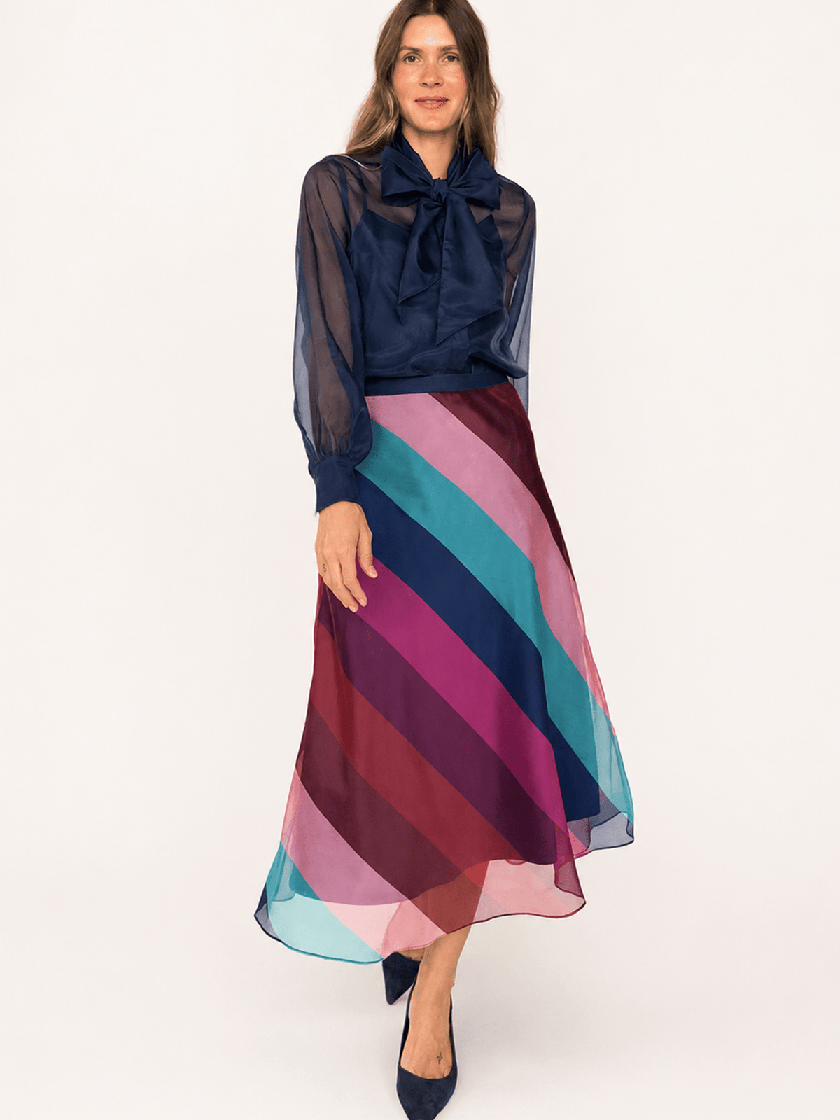 SOPHIE skirt Jewel Stripe - Lesley Evers-Bottoms-Shop-Shop/All Products