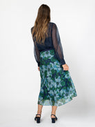 SOPHIE skirt Wild Bloom Navy - Lesley Evers-Bottoms-Shop-Shop/All Products