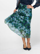 SOPHIE skirt Wild Bloom Navy - Lesley Evers-Bottoms-Shop-Shop/All Products