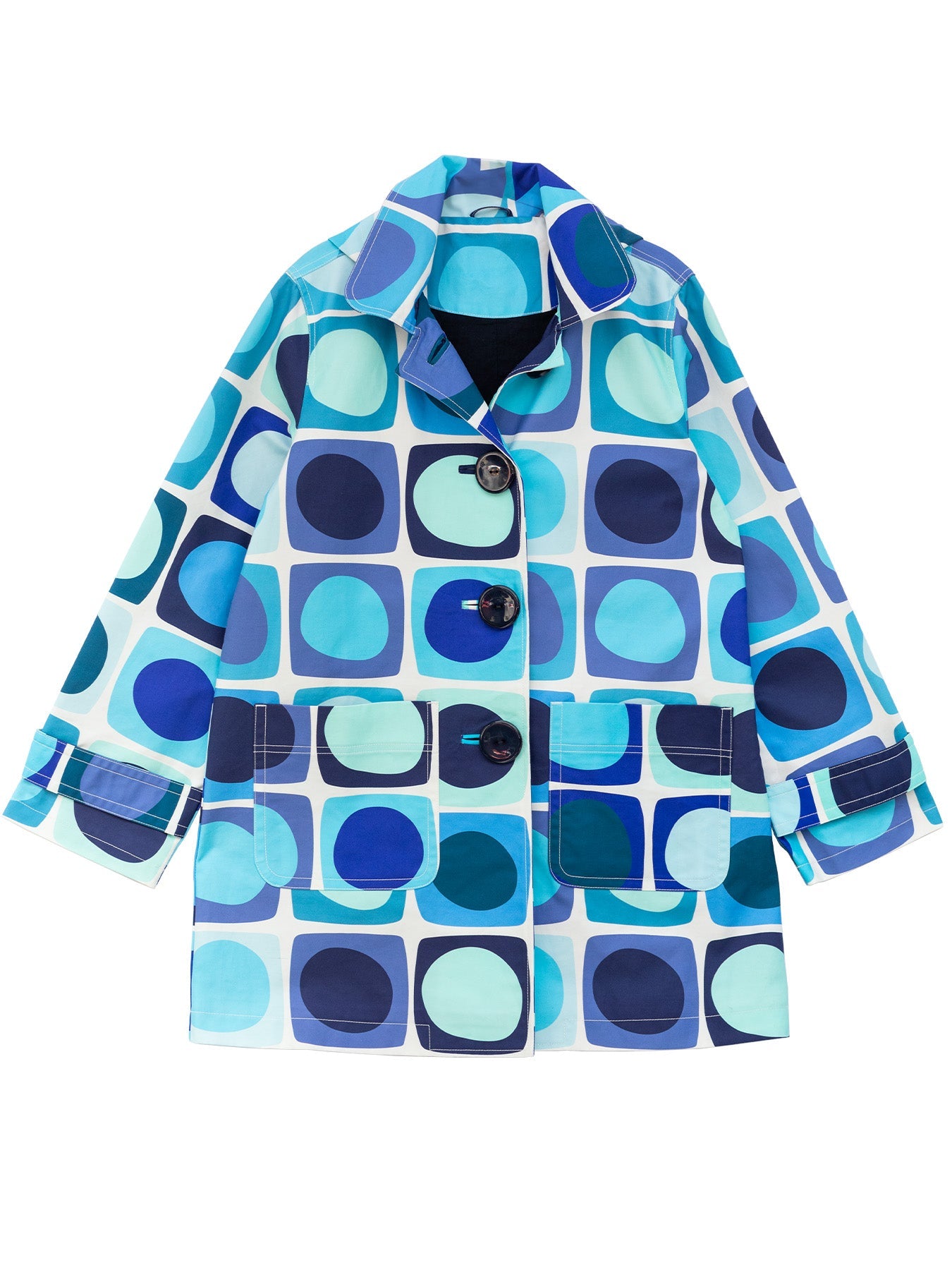 SPENCER coat Sea Glass Blue - Lesley Evers - seaglass - seaglass blue - Shop