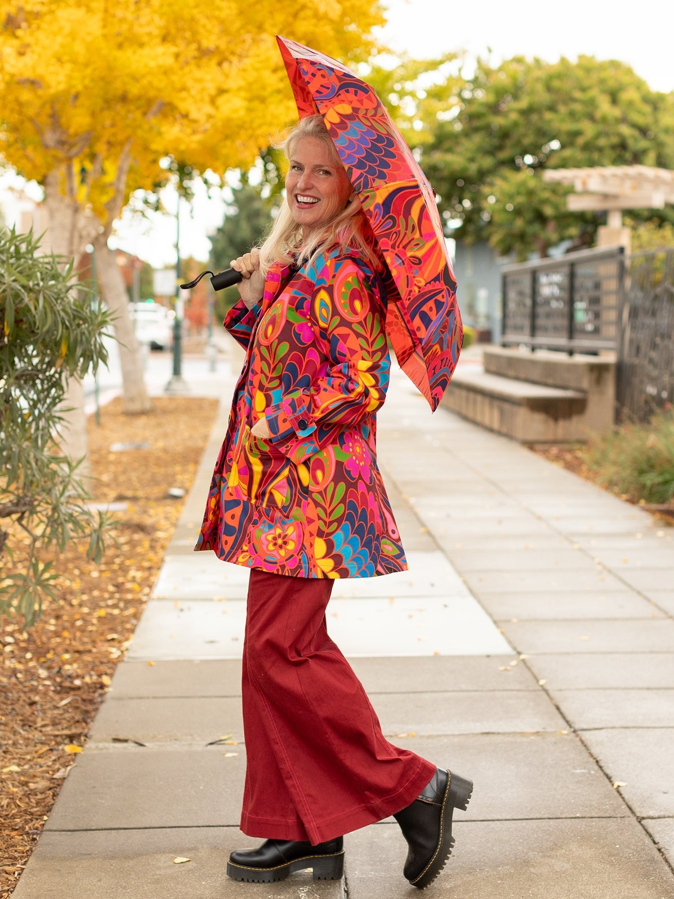 SPENCER coat Shakalaka Orange – Lesley Evers