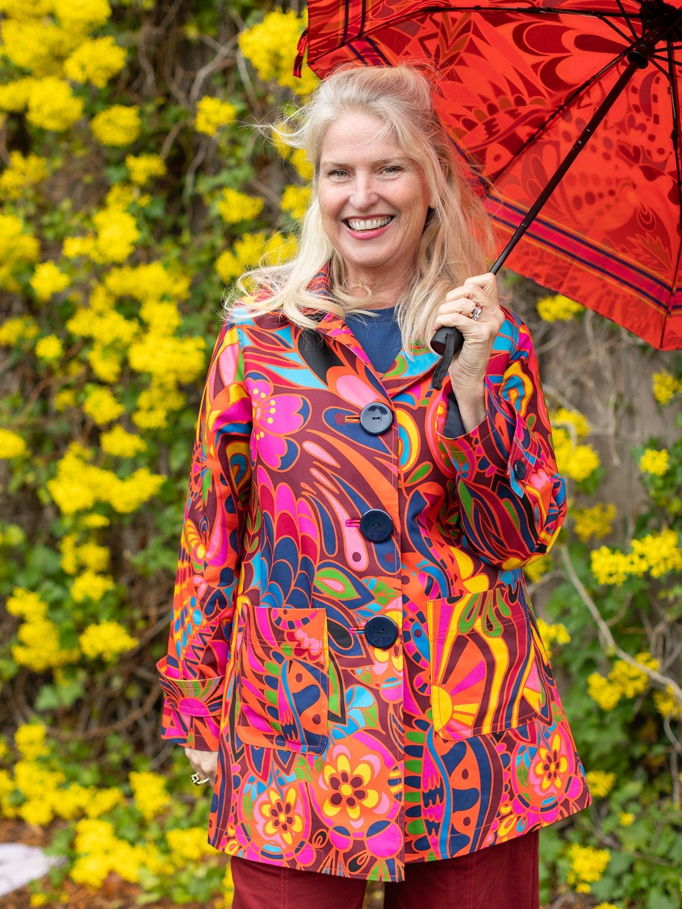 SPENCER coat Shakalaka Orange – Lesley Evers