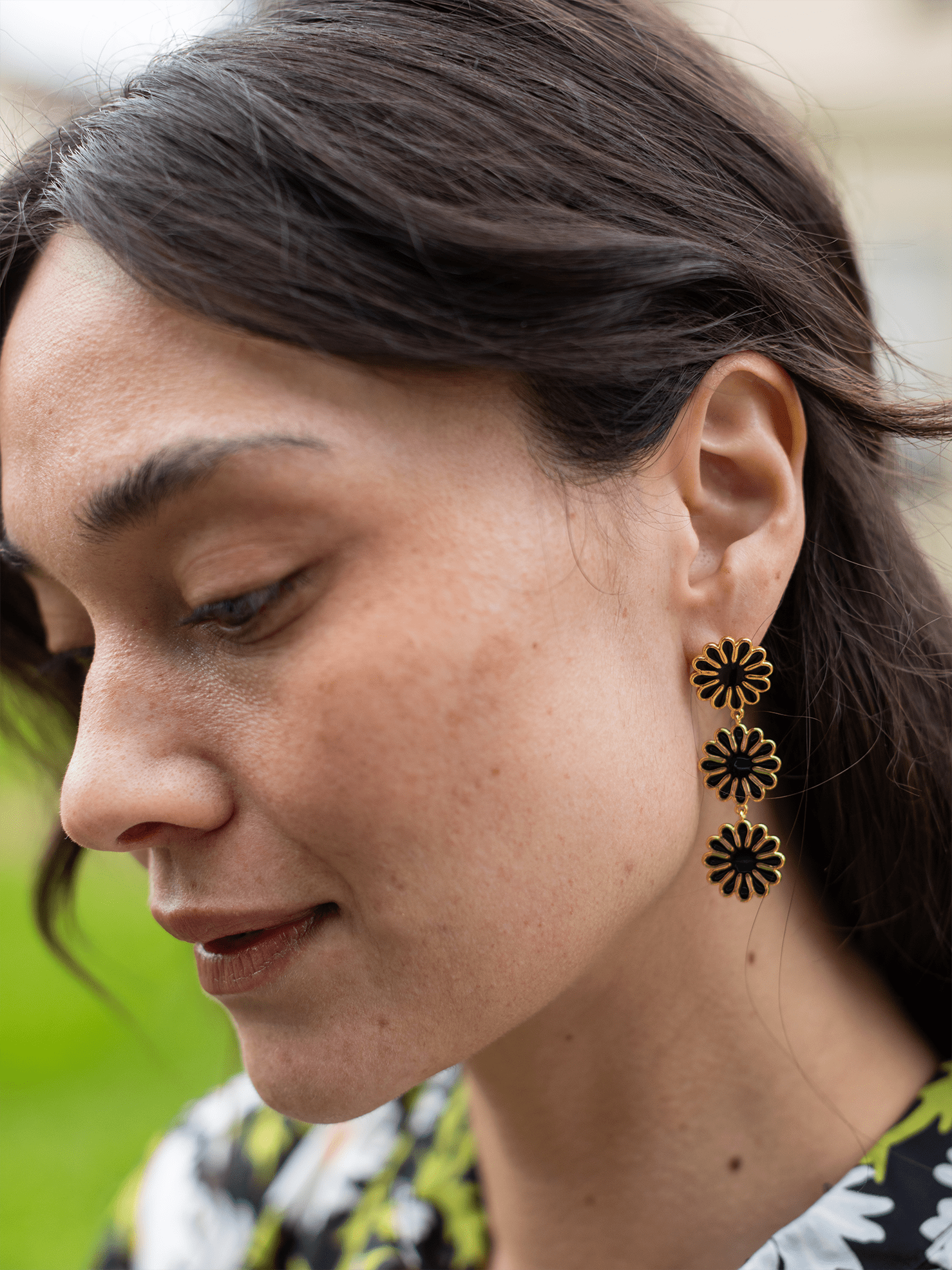 Spritz Earrings Midnight - Lesley Evers - Accessories - accessory - pebble