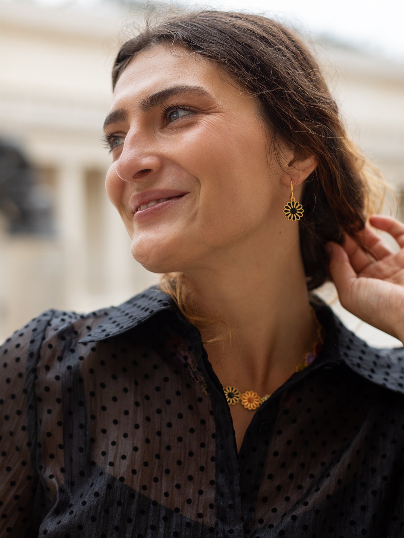 Spritz Necklace and Earrings Set Multi - Lesley Evers - Accessories - accessory - pebble