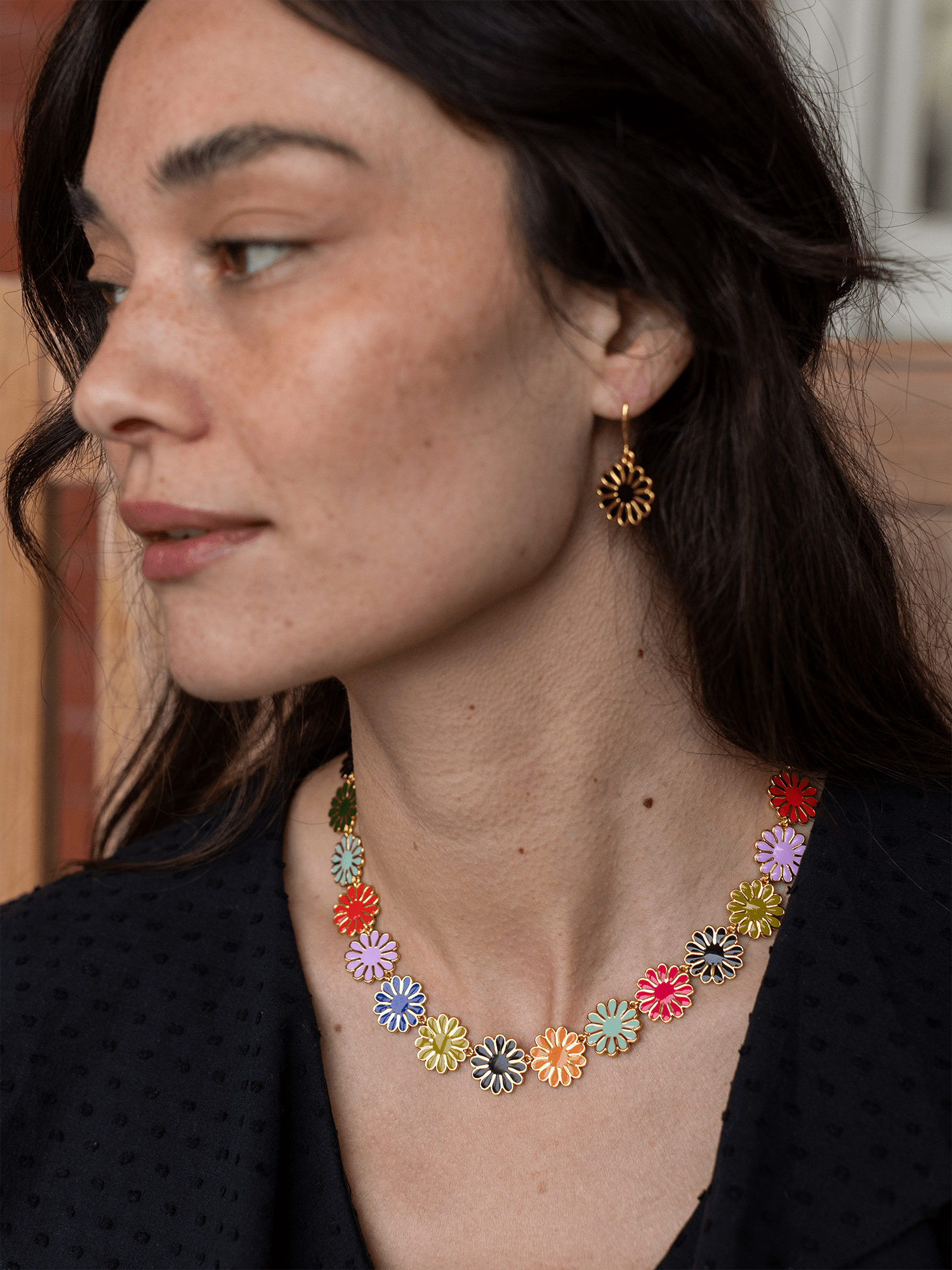 Spritz Necklace and Earrings Set Multi - Lesley Evers - Accessories - accessory - pebble