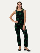 STELLA top Embroidered Velvet Green - Lesley Evers-Best Seller-new-New Arrivals