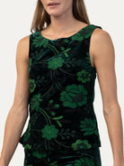 STELLA top Embroidered Velvet Green - Lesley Evers-Best Seller-new-New Arrivals
