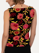 STELLA top Embroidered Velvet Pink - Lesley Evers-Best Seller-new-New Arrivals