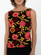STELLA top Embroidered Velvet Pink - Lesley Evers-Best Seller-new-New Arrivals