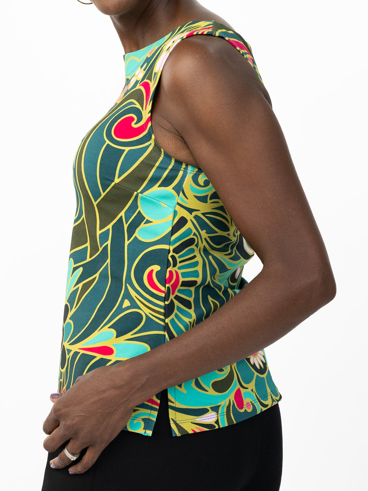 STELLA top Flowerland Green - Lesley Evers-Best Seller-jubilee-New Arrivals