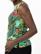 STELLA top Flowerland Green - Lesley Evers-Best Seller-jubilee-New Arrivals