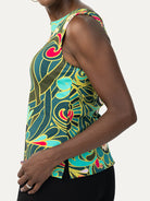 STELLA top Flowerland Green - Lesley Evers-Best Seller-jubilee-New Arrivals