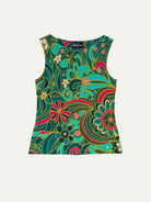 STELLA top Flowerland Green - Lesley Evers-Best Seller-jubilee-New Arrivals