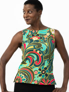 STELLA top Flowerland Green - Lesley Evers-Best Seller-jubilee-New Arrivals