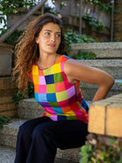 STELLA top Plaid Multi - Lesley Evers - Best Seller - jubilee - New Arrivals