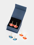 Sunbeam Earrings Azalea - Lesley Evers - Accessories - accessory - enamel