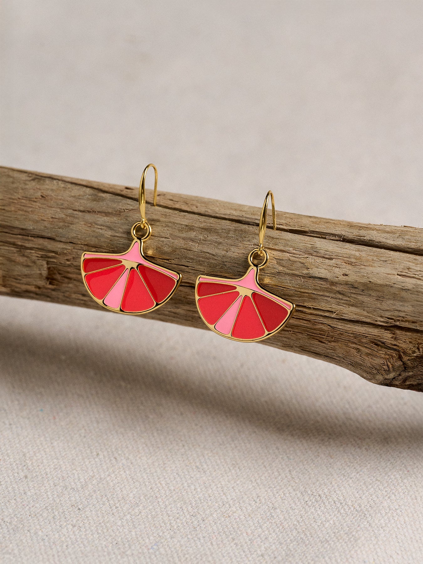 Sunbeam Earrings Azalea - Lesley Evers-Accessories-accessory-enamel